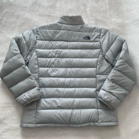The North Face Gray/Blue Down Puffer Jacket Size L - Picture 2 of 8